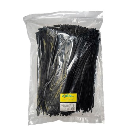 South Main Hardware 14-in   75-lb, Black, 1000 Standard Nylon Tie 220188